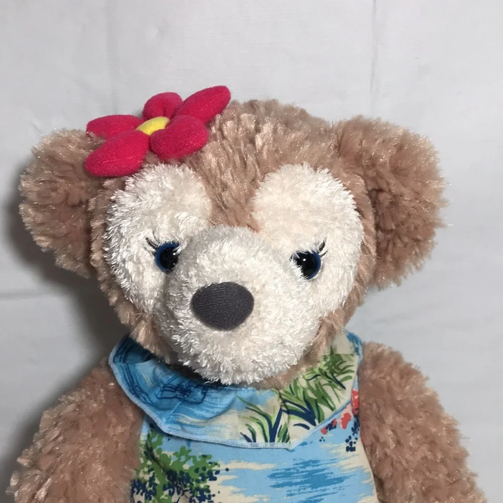Shellie Mae Disney Aulani Plush Teddy Bear Hawaiian Dress, Sandals & Head Flower - Picture 3 of 11